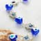 12 Pack: Blue & Silver Hand of Peace Charms by Bead Landing™